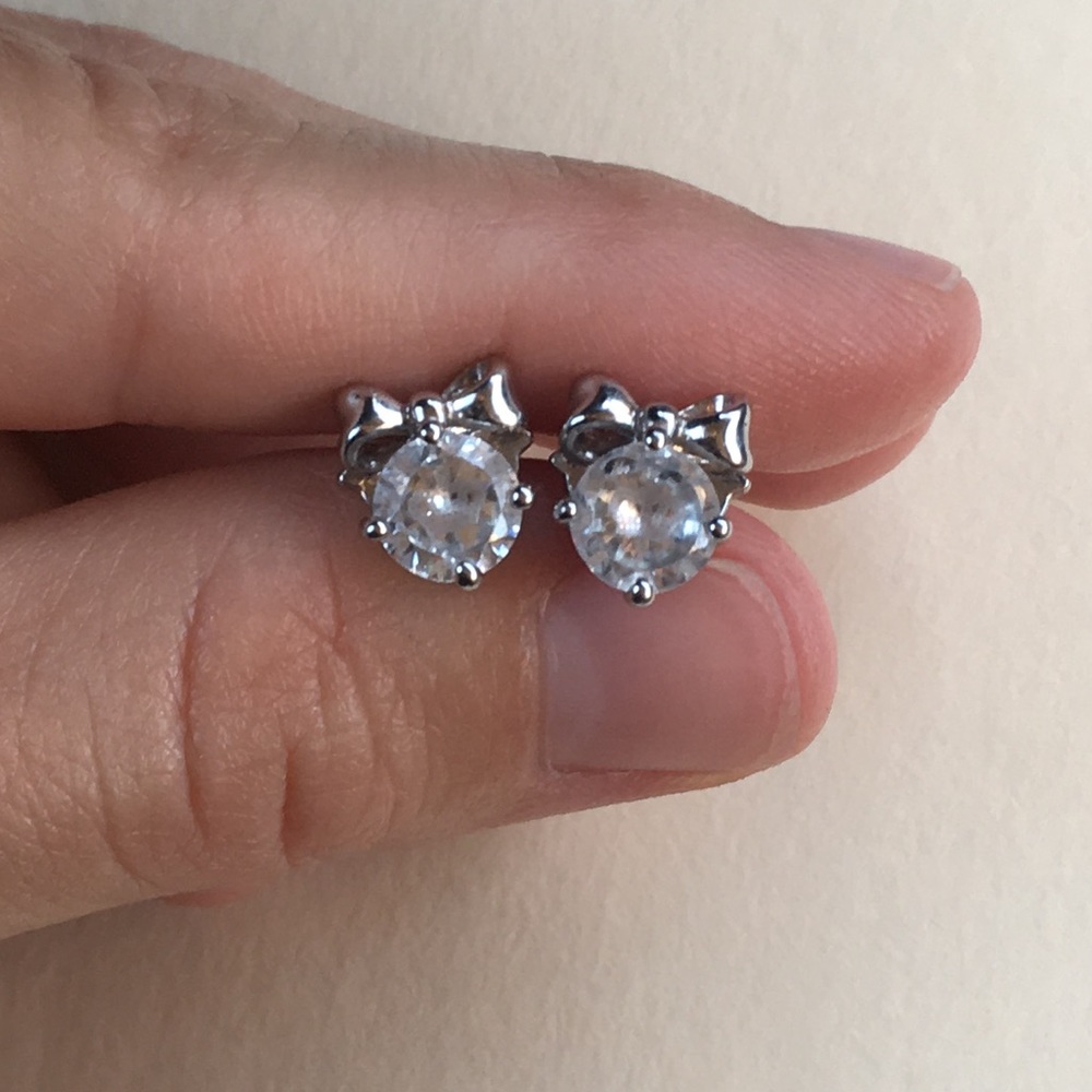 Juicy Couture crown bow princess stud earrings