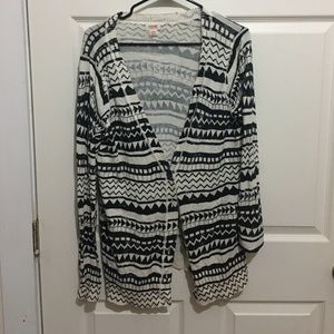 Black and beige cardigan