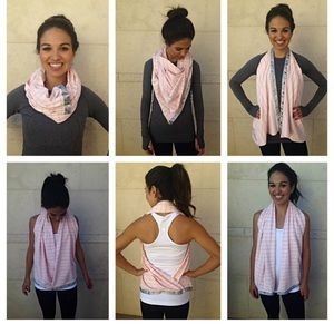 The Pretty Pink Slalom Vinyasa Scarf.
