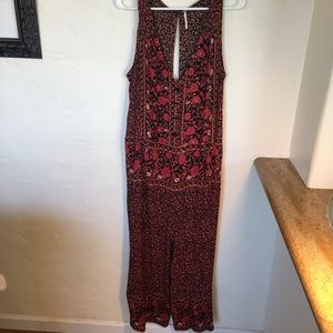 Free People Full Length Floral Romper Jumpsut M