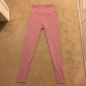 -Reserved- Dusty pink high wasted leggings