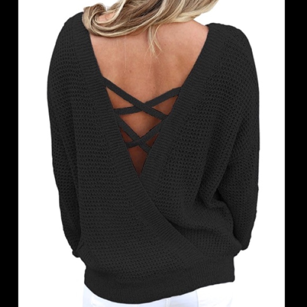 🔥CRISS CROSS BACK/FRONT SWEATER🔥