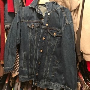 Oversized denim jacket
