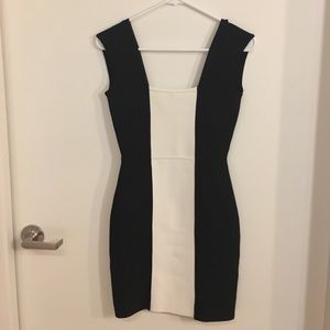 BCBG Black & White Dress - Size XS