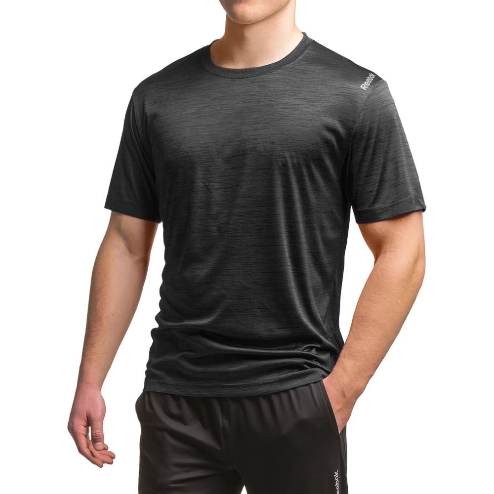 NWT REEBOK Gray Athletic Shirt Men - Picture 1 of 8