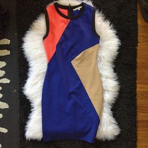 RACHEL ROY color block slimming dress Sz 4 womens RACHEL ROY color block slimming dress Sz 4 womens
