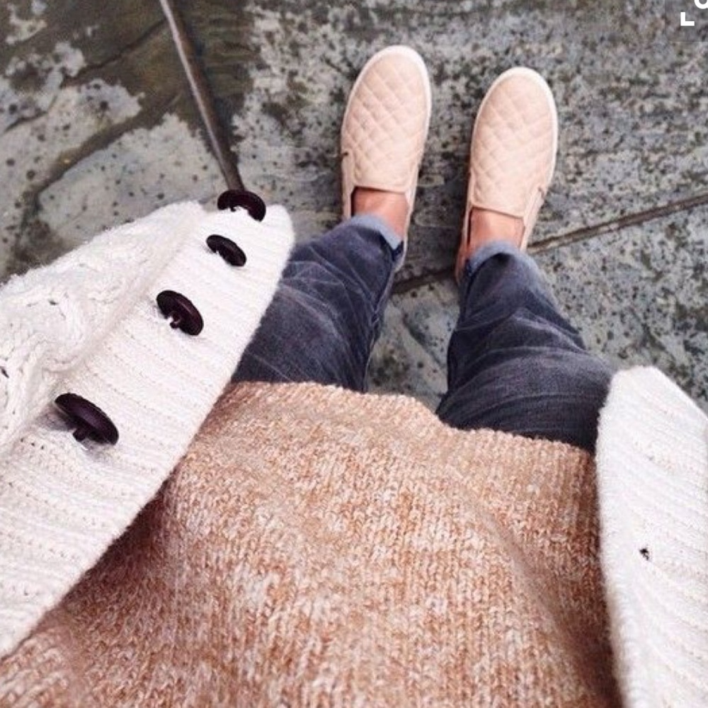 suede steve madden slip ons