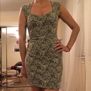Forever 21 Tight Floral Mini Dress Forever 21 Tight Floral Mini Dress
