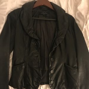 All saints leather jacket