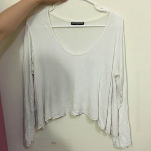 Brandy Melville white loose top