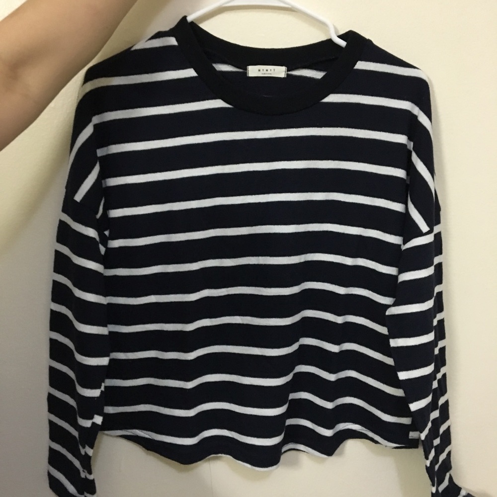 Navy stripe long sleeves