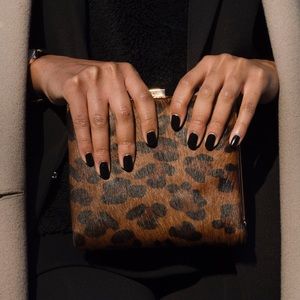 Faux Fur Leopard Clutch Faux Fur Leopard Clutch