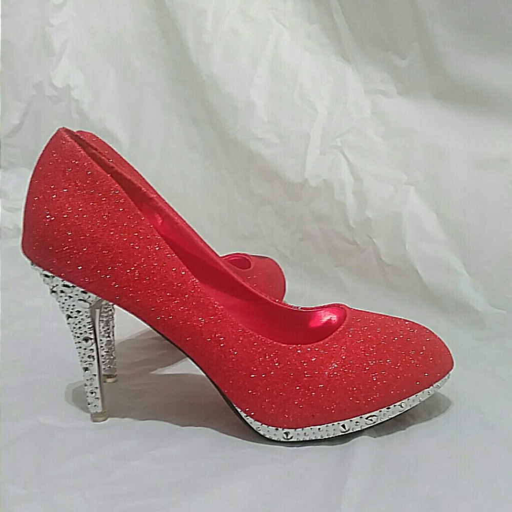 NWOT Red BNHH Inspired Studded Red Bottom Heels
