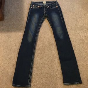 True religion dark wash jeans