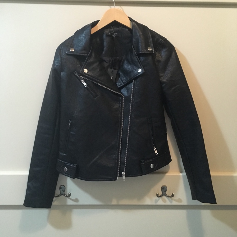 NOT AVAILABLE. Romeo & Juliet black leather jacket