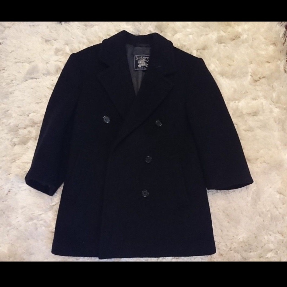 Burberry Wool Navy coat 3/4 sleeves 100% wool 6