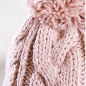 Cable Knit Pom Pom Beanie Cable Knit Pom Pom Beanie
