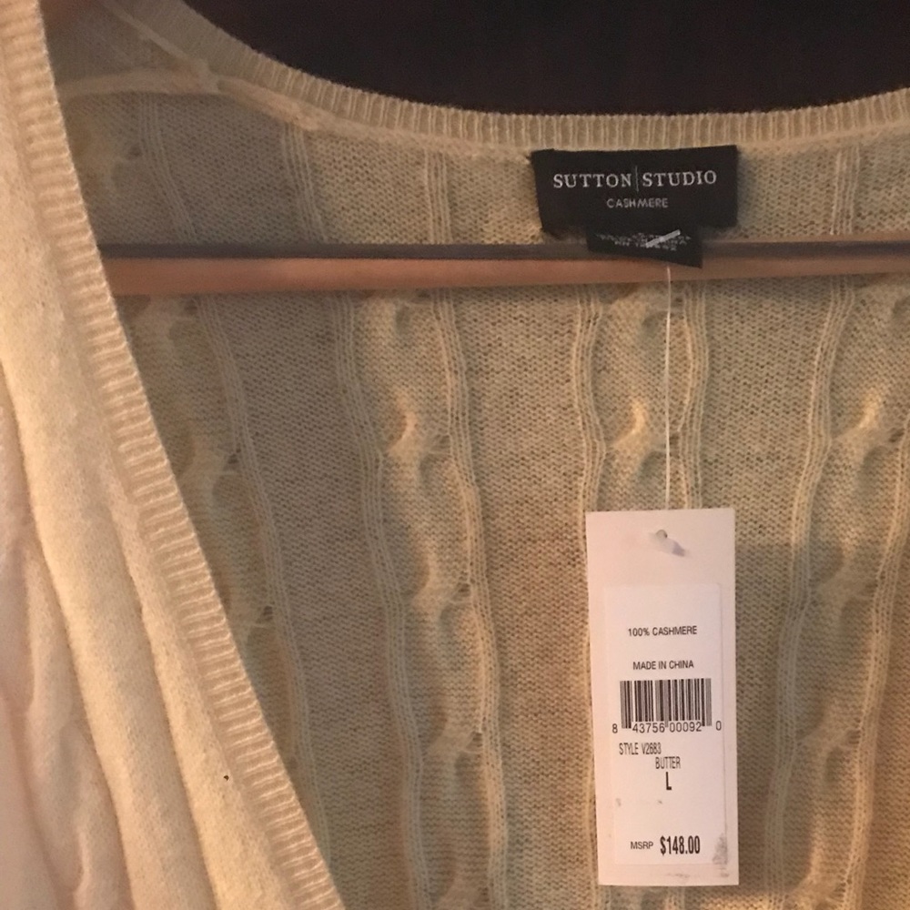Sutton studio cashmere sweater.