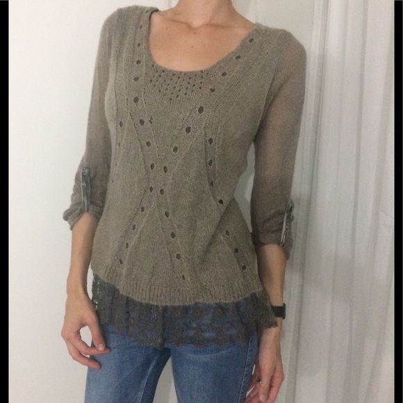 Tempo Paris Tops - Tempo Paris Lace-detail Top, Size L