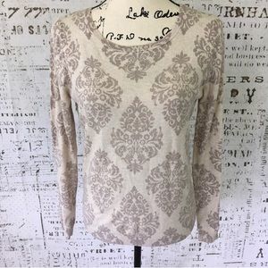 Old Navy printed crew neck cotton sweater sz small Old Navy printed crew neck cotton sweater sz small