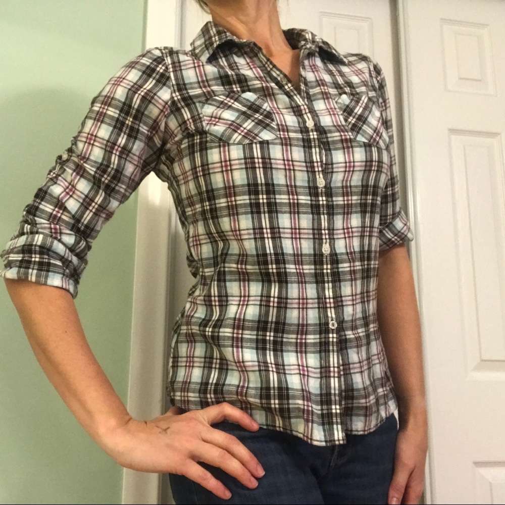 Purple/Teal/Black Plaid