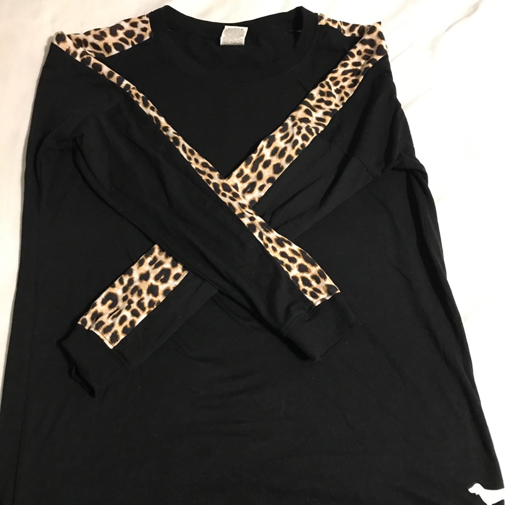 Victoria secret pink black cheetah long sleeve