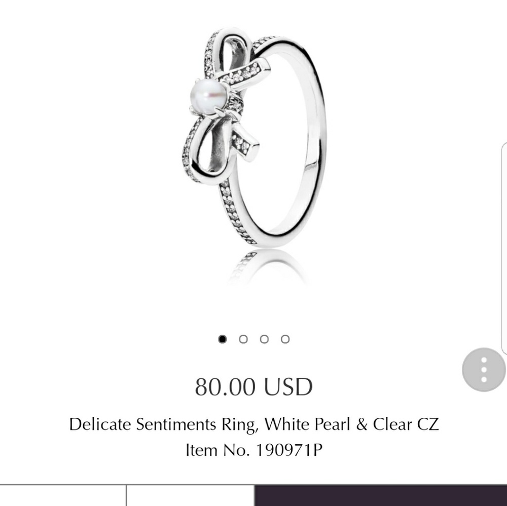 PANDORA Sterling Silver Delicate Sentiments Ring - Picture 5 of 7