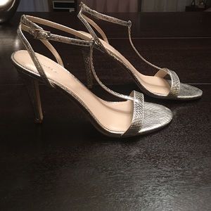 Silver Calvin Klein Heels, Size 11