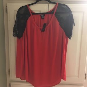 Torrid lace sleeve blouse size 2 (18-20)