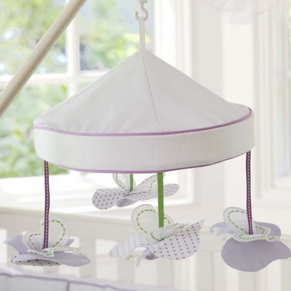 Pottery Barn Baby Butterfly 🦋 mobile purple