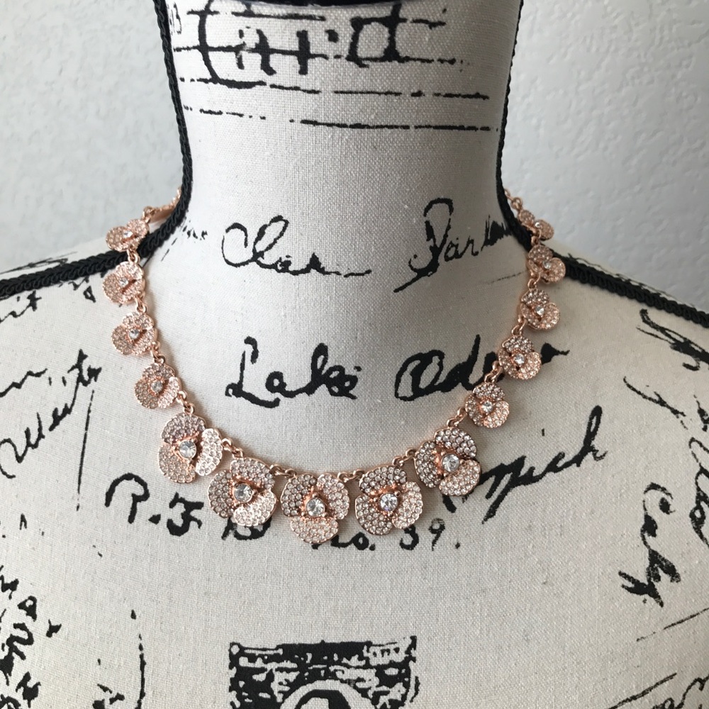 Kate Spade disco pansy necklace