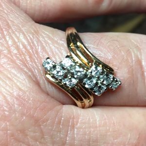💍Mom’s Diamond Right Hand Dinner Ring, 50-60/100 points, w/5⭐️Jeweler cert note