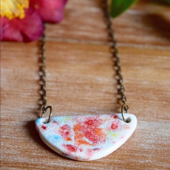 Jewelry - Handmade Ceramic Necklace!