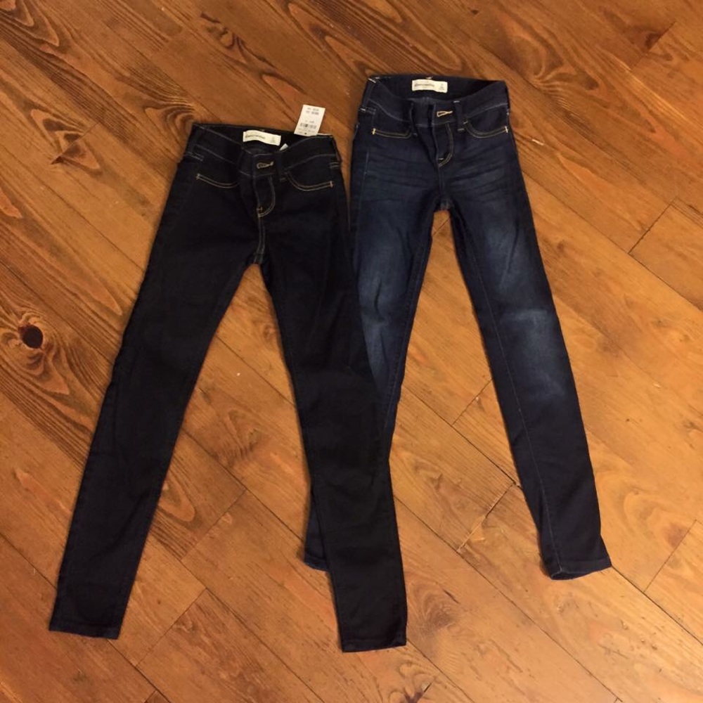 Abercrombie kids girls skinny jeans size 8.