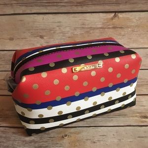 Stella & Dot Crazy Stripe Pouf NWT