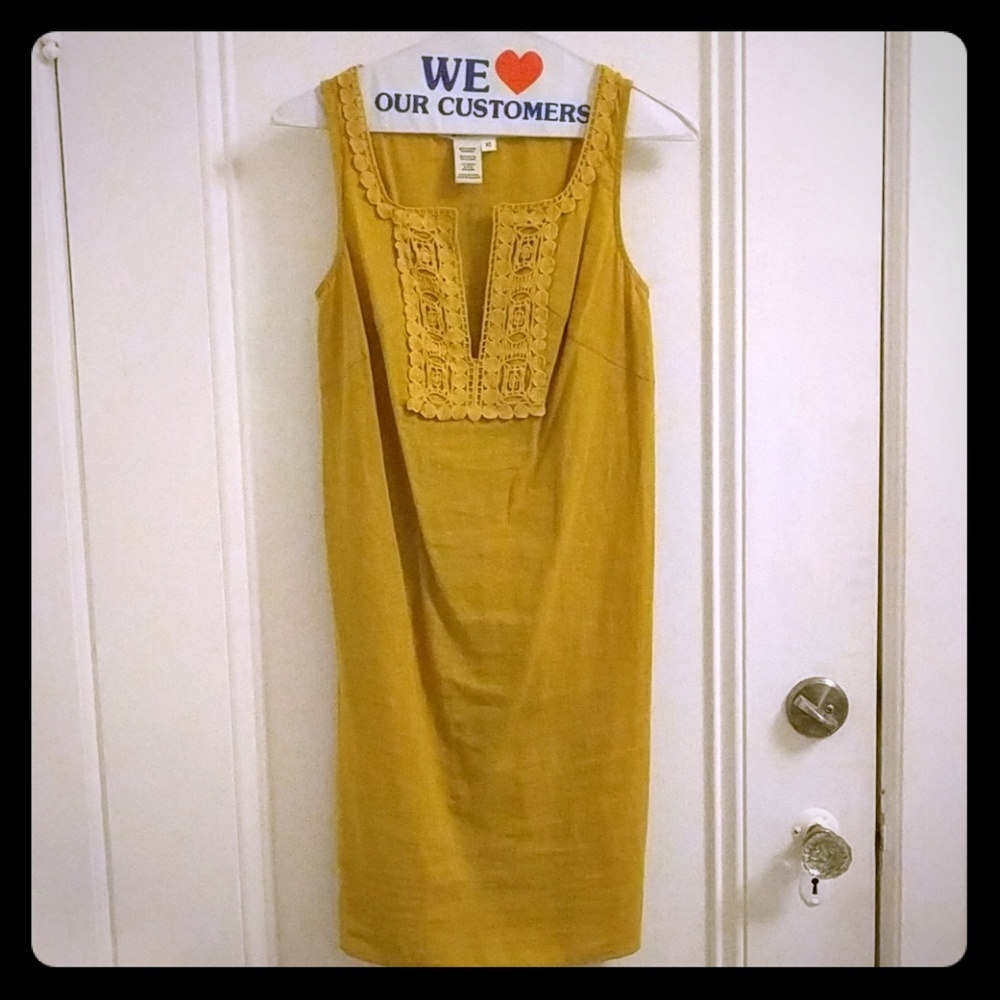 Max Studio retro mustard dress size XS