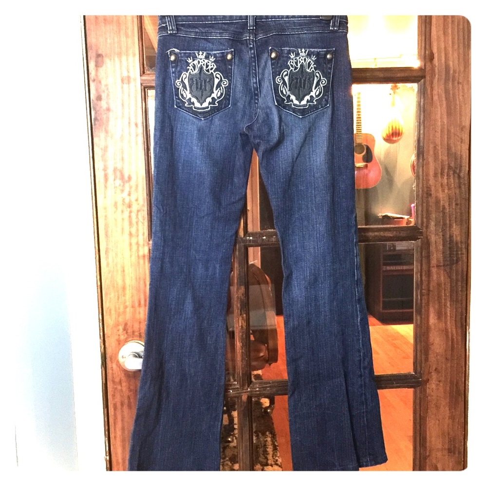 Rerock by Express Women's Jeans Dark Blue Size 6