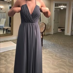 Bill Levkoff pewter dress