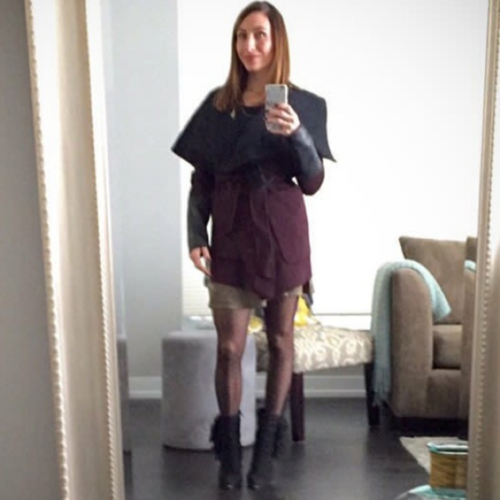 ⭐️FINAL ⭐️BCBG Hunter Open-Front Wool Blend Jacket