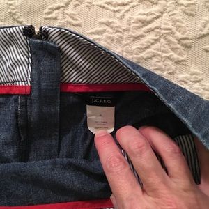 J. Crew Skirts - J Crew Wendy chambray pleated skirt size 4 J. Crew Skirts - J Crew Wendy chambray pleated skirt size 4