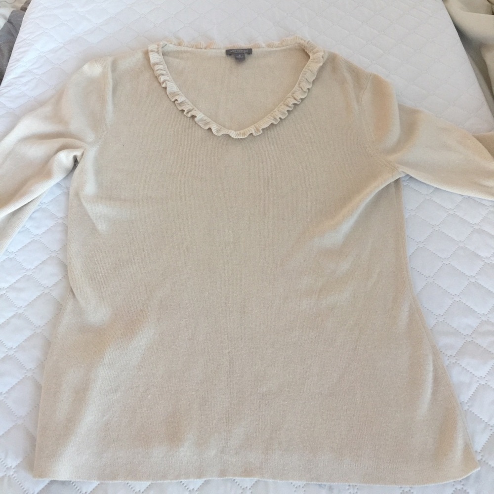 Ann Taylor Cream Shirt