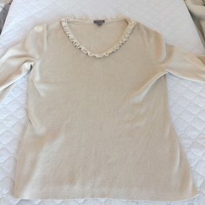 Ann Taylor Cream Shirt