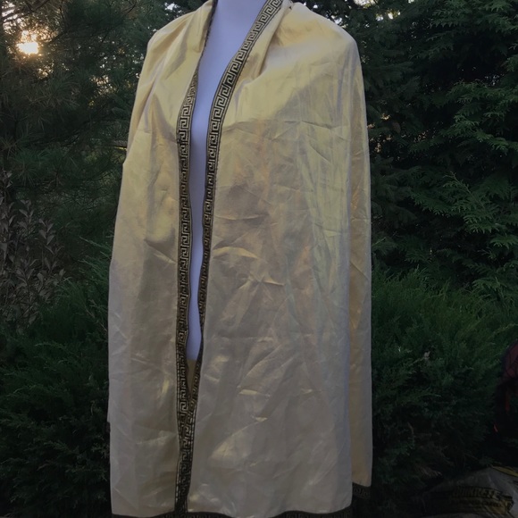 Wishcraft Costume Gold & Black Cape - Picture 1 of 7