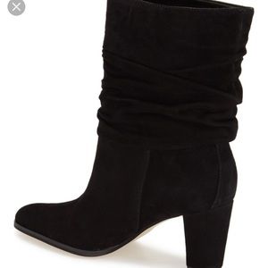 Ivanka Trump Black Suede Jalli  Boots size 10