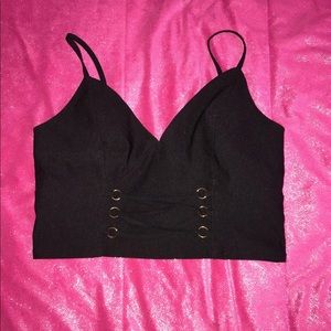 Black crop top