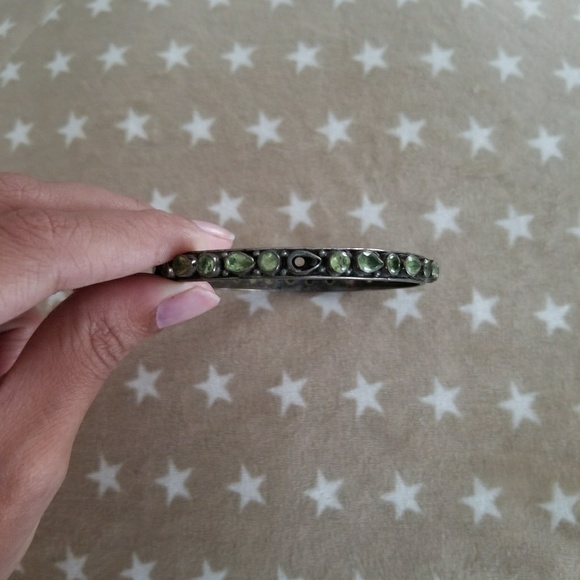 sterling peridot bangle - Picture 5 of 5