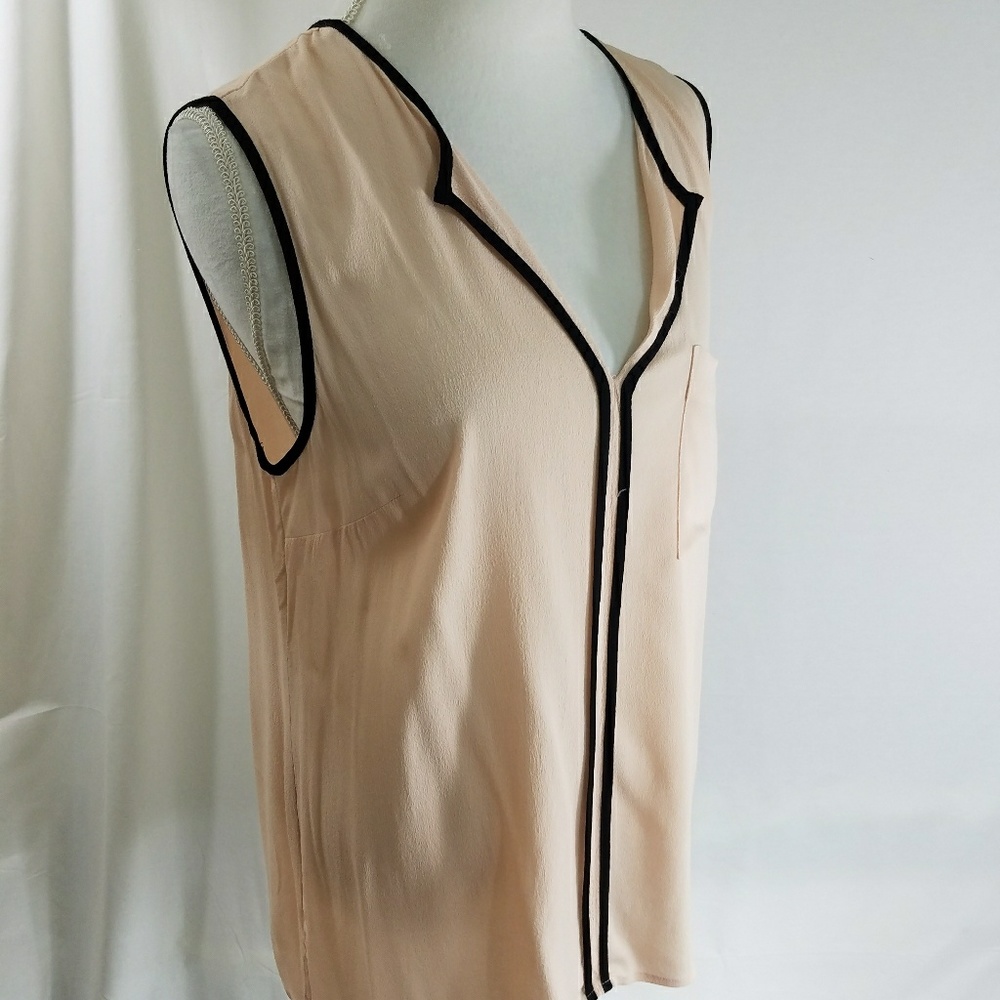 Dalia Women's Blouse Pink Sleeveless Size L