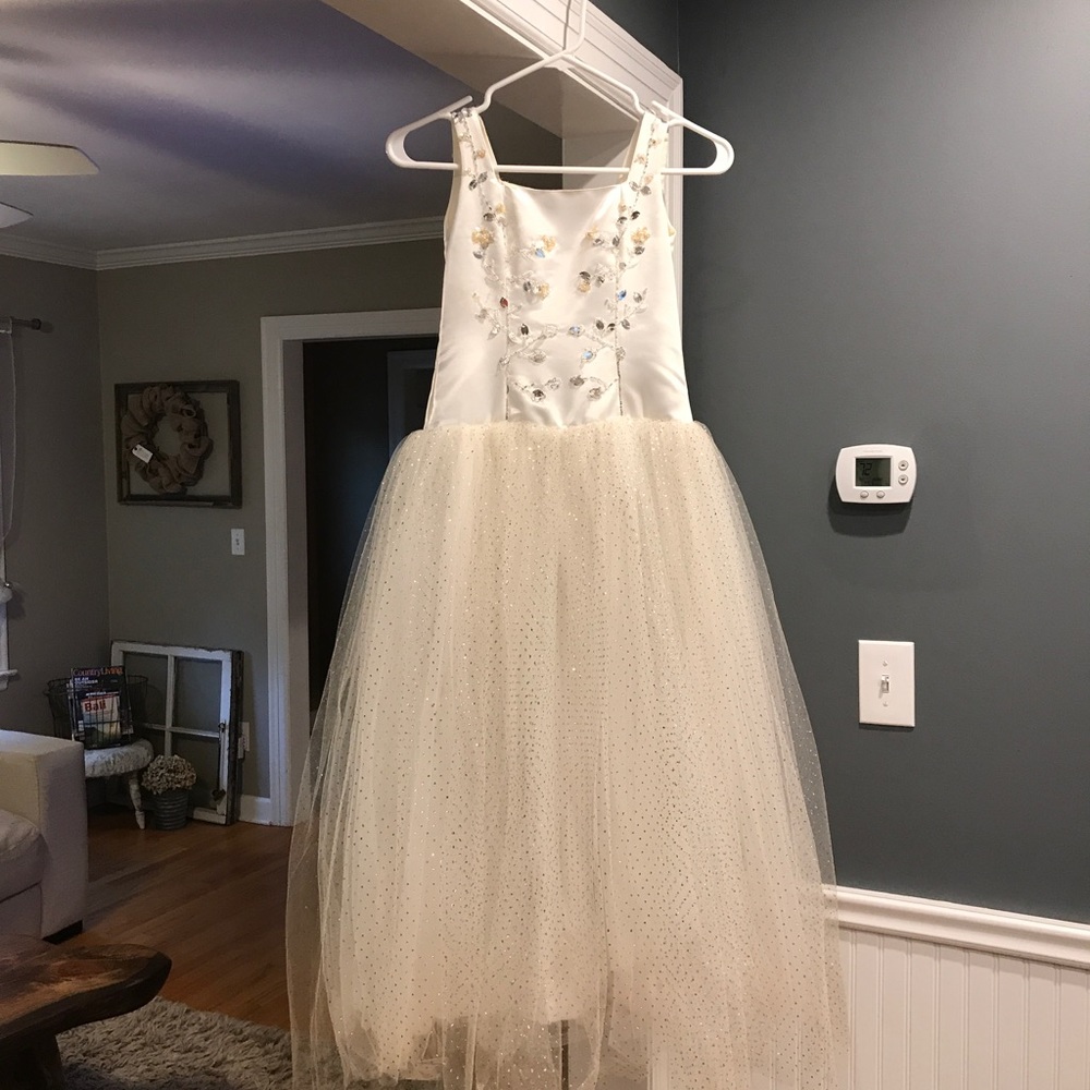 Girls White Gown