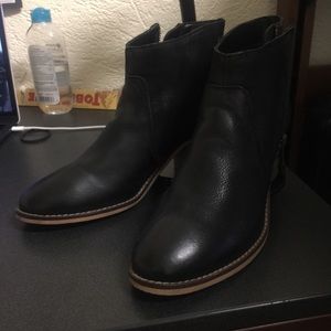 UO | Low Heel Ankle Boots in Black