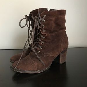 Brown Lace Up Steve Madden Gretell Boots